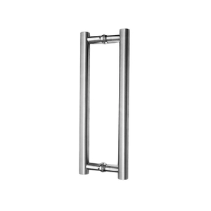 Poignée de porte en verre en acier inoxydable 304 finition satinée (01-131)